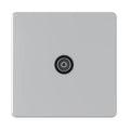 SNOWLITE 1 Gang Satellite Socket Silver