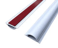 SNOWLITE 10mm X 35mm Sticker Arc Trunking/Floor Trunking (White & Grey)